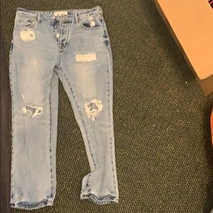 pac sun high rise mom jeans